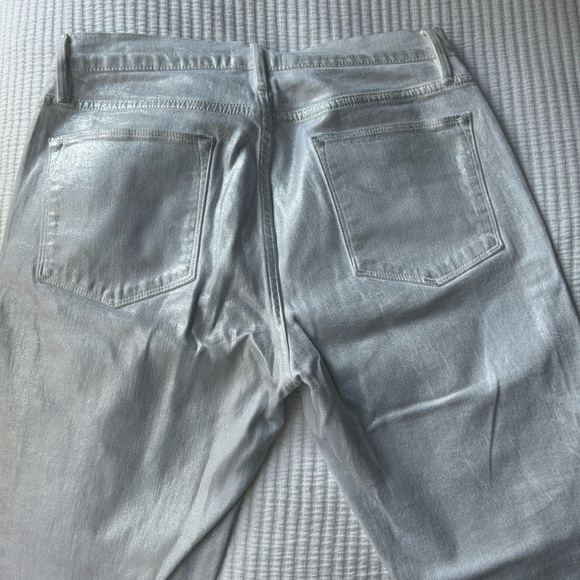 FRAME Le Sylvie Coated High Waist Straight Leg Jeans - Picture 5 of 5